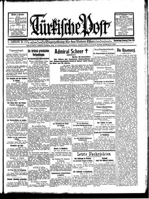 Türkische Post vom 27.11.1928