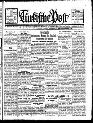 Türkische Post vom 14.12.1928