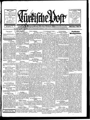 Türkische Post vom 09.02.1930