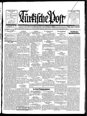 Türkische Post vom 23.02.1930