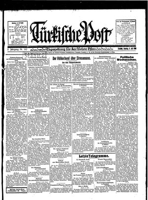 Türkische Post vom 06.07.1930