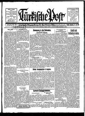 Türkische Post vom 10.07.1930