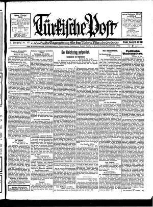 Türkische Post vom 20.07.1930