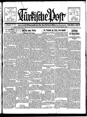 Türkische Post vom 13.08.1930