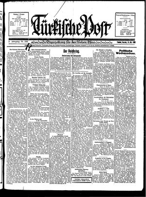 Türkische Post vom 19.10.1930