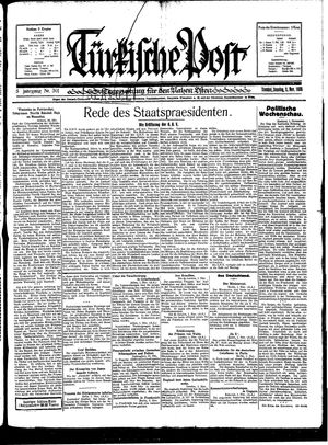 Türkische Post vom 02.11.1930