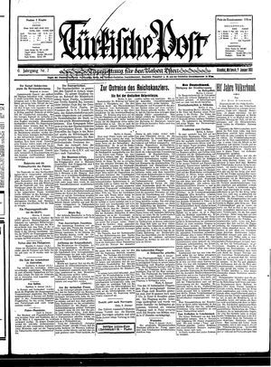 Türkische Post vom 07.01.1931