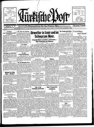 Türkische Post vom 20.01.1931