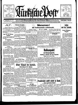 Türkische Post vom 03.02.1931