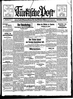 Türkische Post vom 10.02.1931