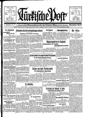 Türkische Post vom 19.03.1931