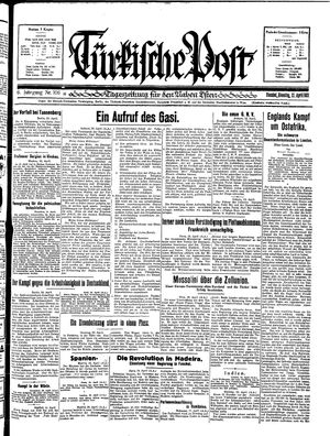 Türkische Post on Apr 21, 1931