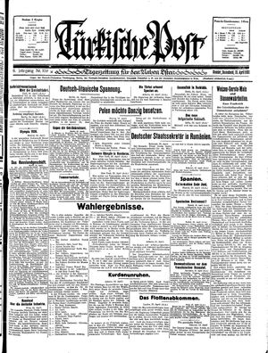 Türkische Post vom 25.04.1931