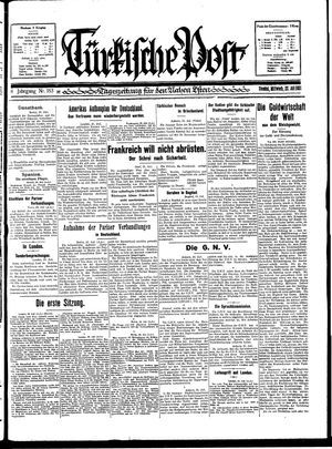 Türkische Post vom 22.07.1931