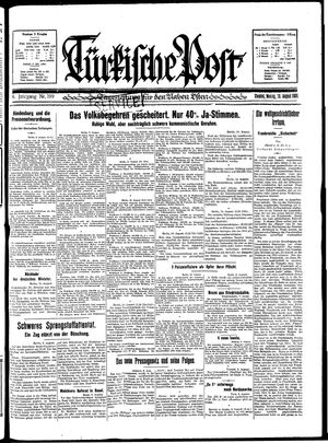 Türkische Post vom 10.08.1931