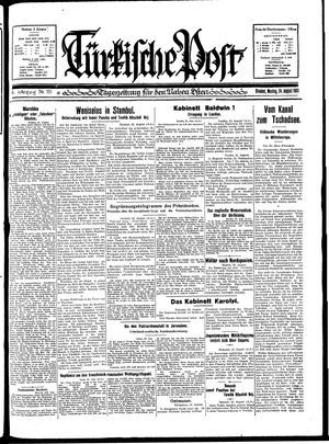 Türkische Post vom 24.08.1931