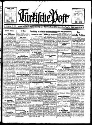 Türkische Post vom 24.09.1931