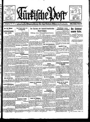 Türkische Post vom 29.09.1931