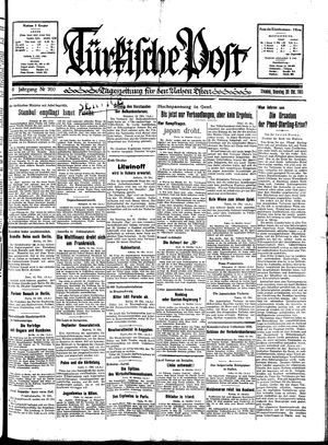 Türkische Post vom 20.10.1931