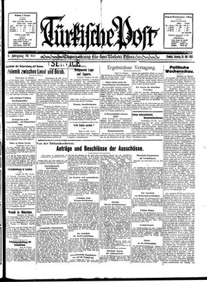 Türkische Post vom 25.10.1931