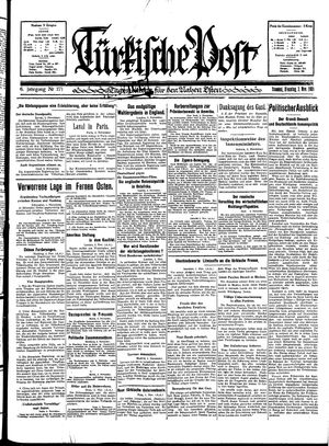Türkische Post vom 03.11.1931