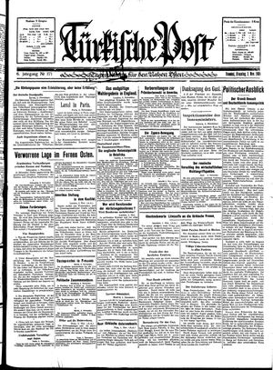 Türkische Post vom 03.11.1931