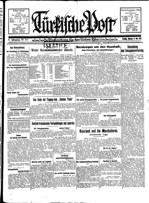 Türkische Post vom 16.11.1931