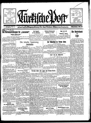 Türkische Post vom 29.03.1932