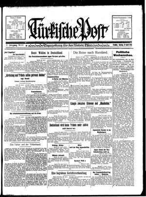 Türkische Post vom 24.04.1932