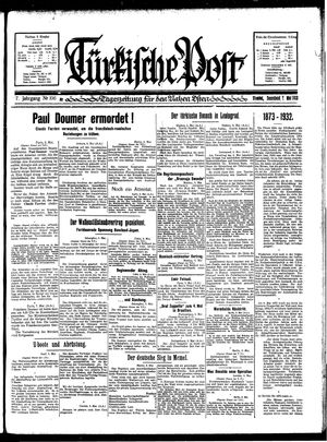 Türkische Post vom 07.05.1932