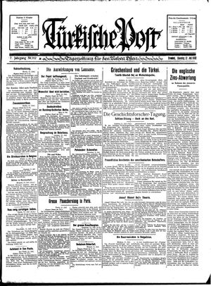 Türkische Post vom 12.07.1932