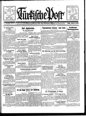 Türkische Post vom 24.07.1932