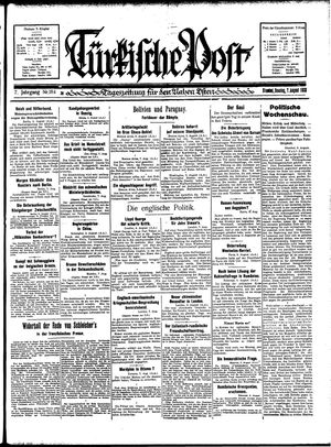 Türkische Post vom 07.08.1932