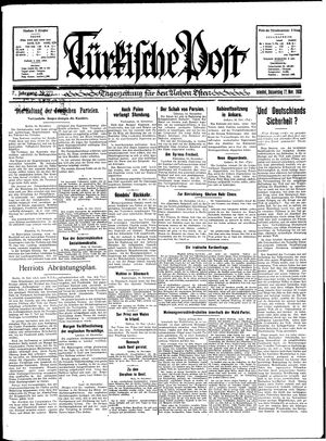 Türkische Post vom 17.11.1932