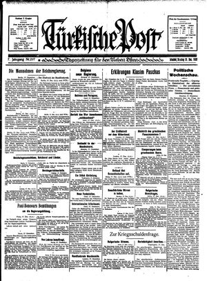 Türkische Post vom 18.12.1932