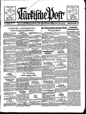 Türkische Post vom 29.01.1933
