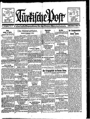 Türkische Post vom 21.02.1933