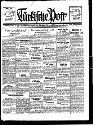 Türkische Post vom 06.04.1933