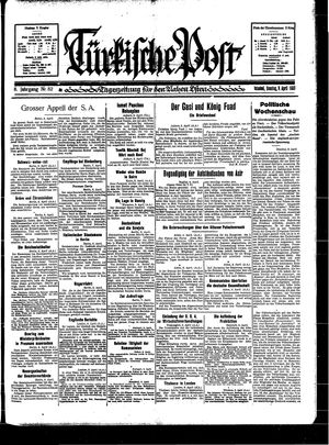 Türkische Post vom 09.04.1933