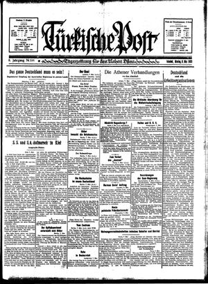 Türkische Post vom 08.05.1933