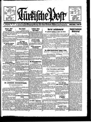 Türkische Post vom 15.08.1933