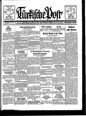 Türkische Post vom 19.08.1933
