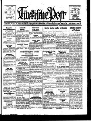 Türkische Post vom 23.08.1933