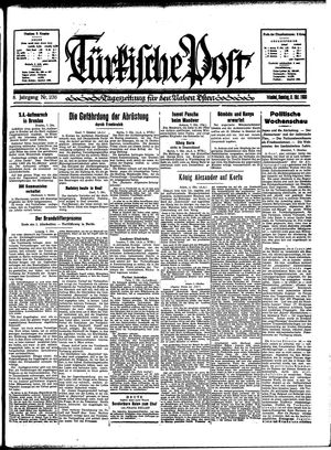 Türkische Post vom 08.10.1933