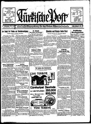 Türkische Post vom 22.10.1933