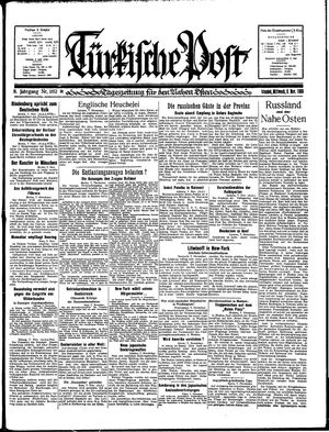 Türkische Post vom 08.11.1933