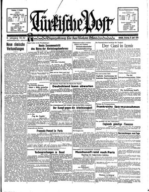 Türkische Post vom 10.04.1934