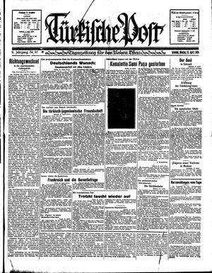 Türkische Post vom 16.04.1934