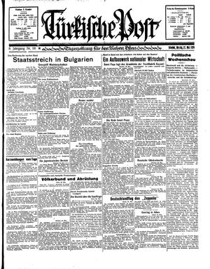 Türkische Post vom 21.05.1934