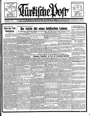 Türkische Post vom 08.08.1934